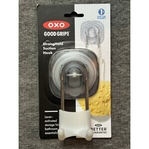 OXO Stronghold Suction Hook - Lever Activated - Easy Release - New